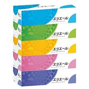 大王製紙　エリエール　ティッシュ360枚（180組）5箱　×12パック　まとめ買い　送料無料｜KAMIYASAN