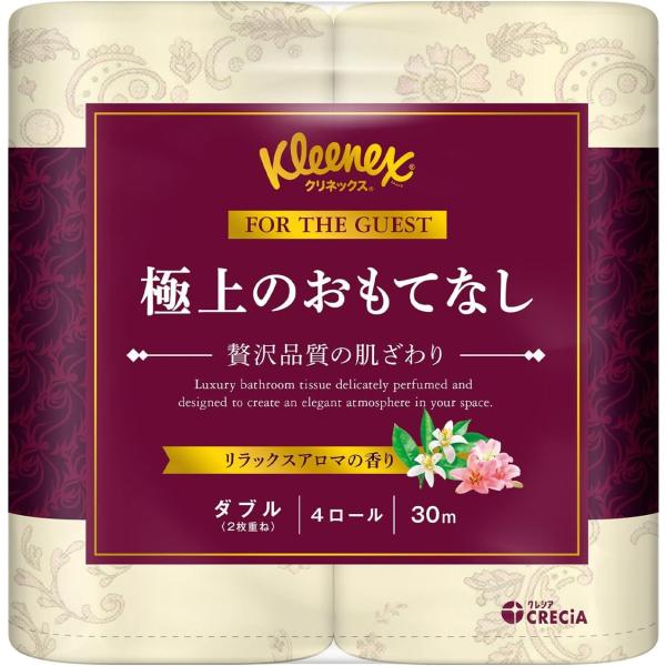 日本製紙クレシア　クリネックス　極上のおもてなし　4ロールダブル×10パック　まとめ買い　送料無料