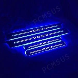 ヴォクシー VOXY 80系 85系 LED スカッフプレート 青 ブルー シーケンシャル 流れる ...