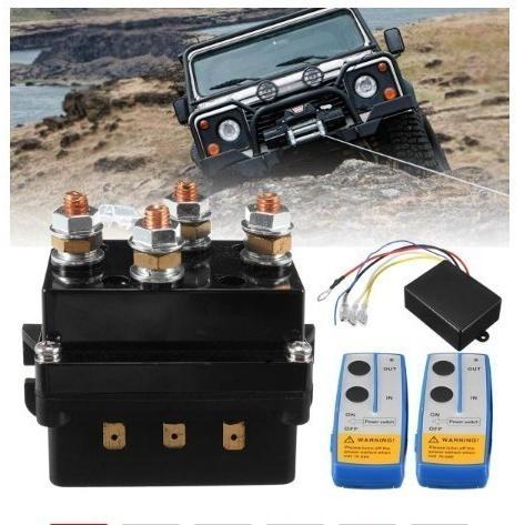 12V ウインチ 電磁 リレーコントローラ 500A DCスイッチ 4WD 4×4 ボート ATV制...