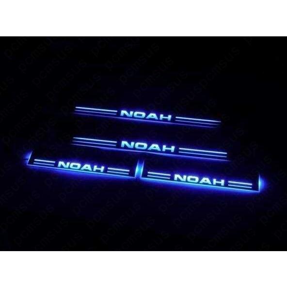 トヨタ ノア NOAH 80 85系 LED スカッフプレート青 シーケンシャル 鏡面 ブルー 自動...