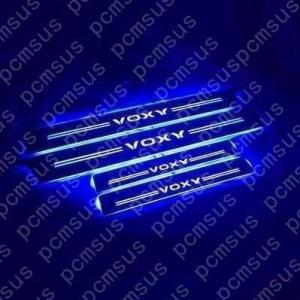 ヴォクシー VOXY 80系 85系 LED スカッフプレート 青 ブルー シーケンシャル ドアプレ...