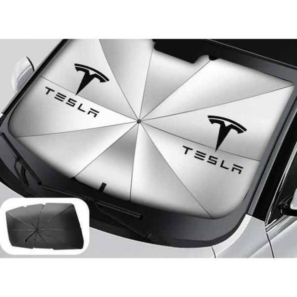 Teslaテスラ モデル3 モデルS モデルY モデルX汎用アンブレラタイプ サンシェード車用サンシ...