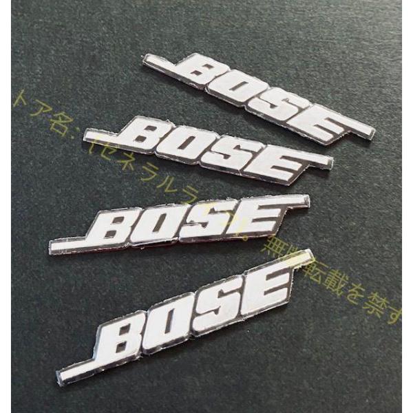 ミニステッカー BOSE ボーズ オーディオ スピーカー ウインドウ ダッシュボード バッジ 光沢シ...