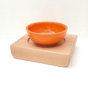お椀 円形 筋入り 美濃焼き ねこテーブル用の詳細画像2
