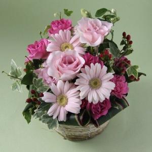 花 ギフト 誕生日 フラアート花門 カジュアル アレンジメント Lサイズ（４色から選べます！） 優良...