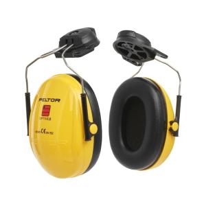 防音用イヤーマフ ヘルメット取り付け型 黒 遮音値/SNR：36dB 3M
