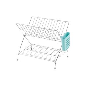 在庫限り 水切りラック シェリー たためる2段水切り リッチェル 水切りかご 折りたたみ シンク キッチン 台所