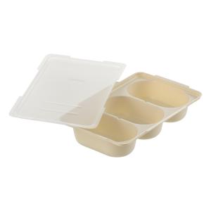 リッチェル Richell つくりおき わけわけおかずカップ トレー 小判型用 2セット入 アイボリー ベビー キッズ マタニティ 授乳 食事用品 ギフト 出産祝い