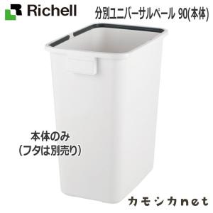 リッチェル Richell 分別ユニバーサルペール 90(本体) 生活雑貨 インテリア キッチン収納 ランドリー 家具 収納 キッチン 大型ゴミ箱｜kamoshikanet