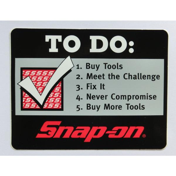 Snap-on (スナップオン) ステッカー TO DO USA純正 並行輸入品