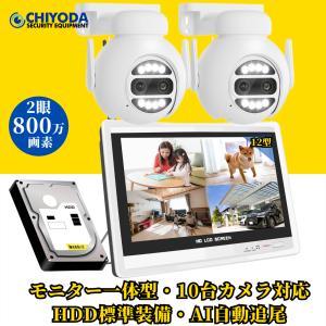 日本アンテナ HDワイヤレスセキュリティカメラ 充電式モニターセット