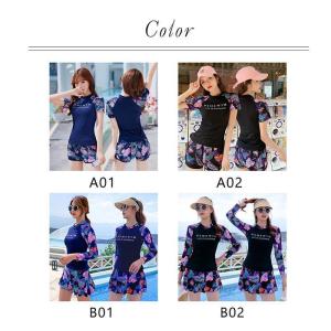 水着 レディース 体型カバー フィットネス水着...の詳細画像5
