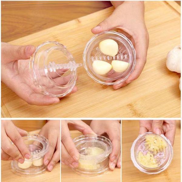 ガーリックプレス　ニンニクつぶし　にんにく潰し　プラスチック製　にんにく絞り おろしにんにく ラーメ...