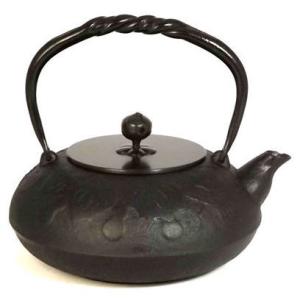 南部鉄瓶　鉄器　瓢（ひさご）　銅蓋　1.2L　200VIH対応