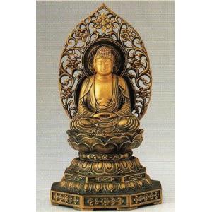 仏像 聖観音像 蓮台付 高村光雲原型 銅製 幅8×奥行8×高さ24cm t21-07