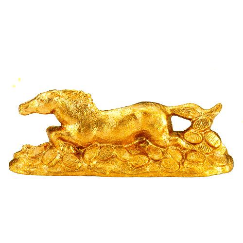 2026年度干支（午・馬・うま）の開運文鎮　紙箱付　・瑞峰作　鋳鉄製　高さ4.8×幅12.3×奥行3...