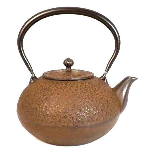 南部鉄瓶　鉄器　梅丸子　錆色　1.2L