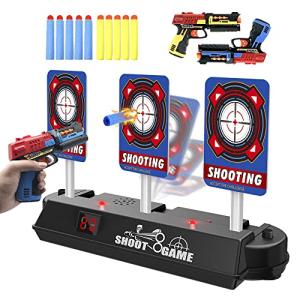 Airtana おもちゃ 電子ターゲット 7pcsセット Nerfナーフ対応 電子銃射撃ターゲット 自動起き上がり機能 子供玩具 電子ターゲット＊1＋