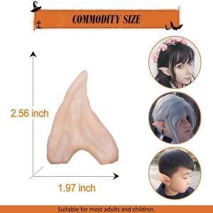 - Elf Ears Cosplay DiDaDi Halloween Costumes Soft Pointed Prosthetic Ea