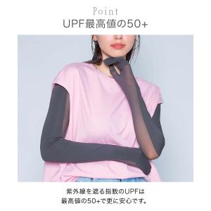コジット クールメッシュ アームカバー 指先ま...の詳細画像4