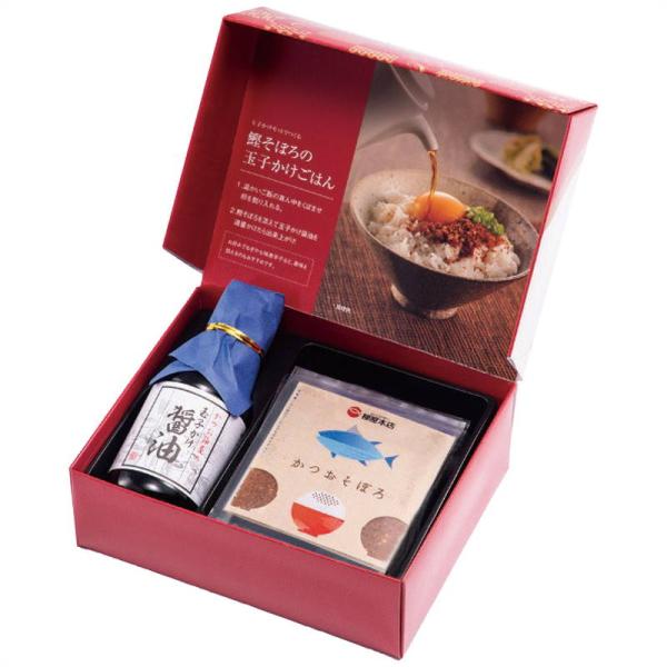 柳屋本店 玉子かけ醤油と鰹そぼろセット EOR-10