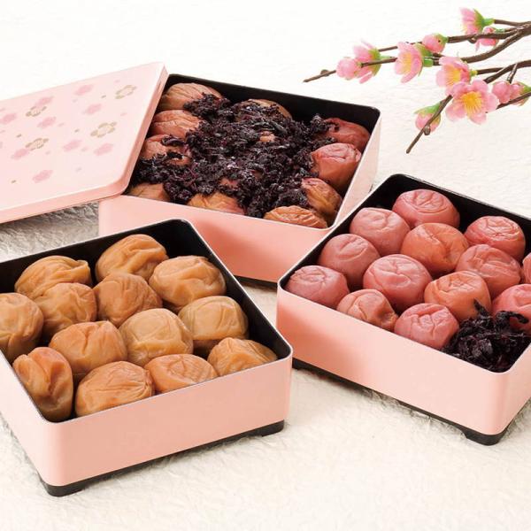 紀州南高梅 三段重 農家の梅 三種味比べ