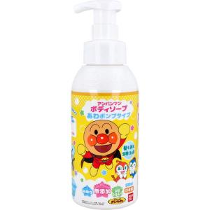 ボディソープ 本体ボトル 子供用 泡で出るタイプ アンパンマン ボディソープ あわポンプタイプ 500ml 無添加 弱酸性｜kanaemina