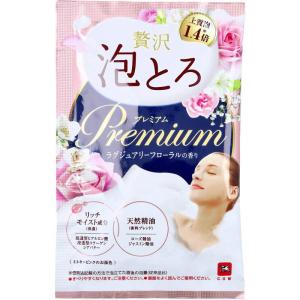 泡入浴剤 お湯物語 贅沢泡とろ プレミアム 入浴料 ラグジュアリーフローラルの香り 40g 1回分