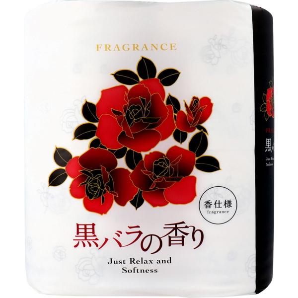トイレットペーパー 四国特紙 リラックス 黒バラの香り ダブル 30m×4ロール