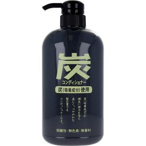 炭コンディショナー ジュンラブ 炭 ヘアコンディショナー 本体ボトル 600ml｜kanaemina