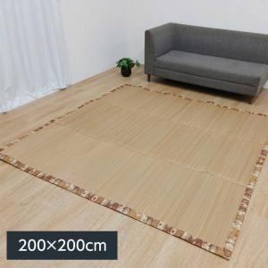 い草ラグ カーペット SPFXアルパ 200×200cm 無地 ウレタン入 フローリング対応 裏面不織布貼り