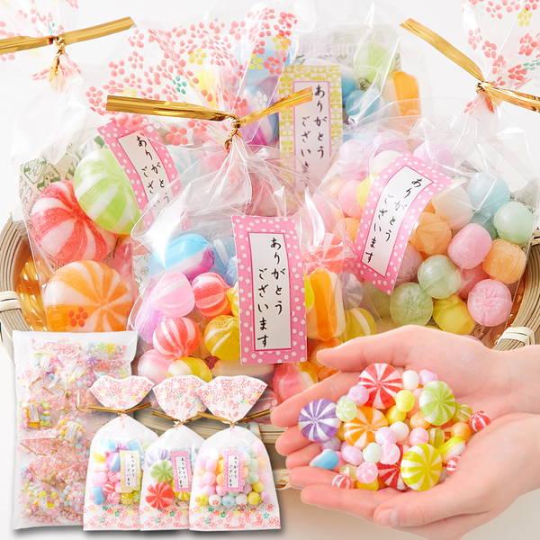 ありがとうキャンディ プチギフト 個包装 飴 キャンディー 15袋入り(3種×各5袋) ギフト プレ...