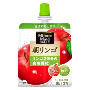 ミニッツメイド 朝リンゴ パウチ ゼリー飲料 180g 1ケース 6本入 箱買い ケース まとめ買い コカコーラ製品