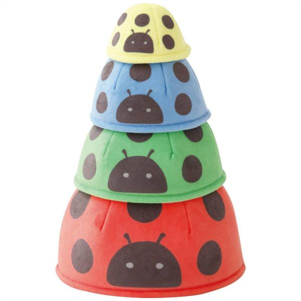 ベビーギフト 赤ちゃん 玩具 シャオール つみつみマトリョーシカてんとうむし