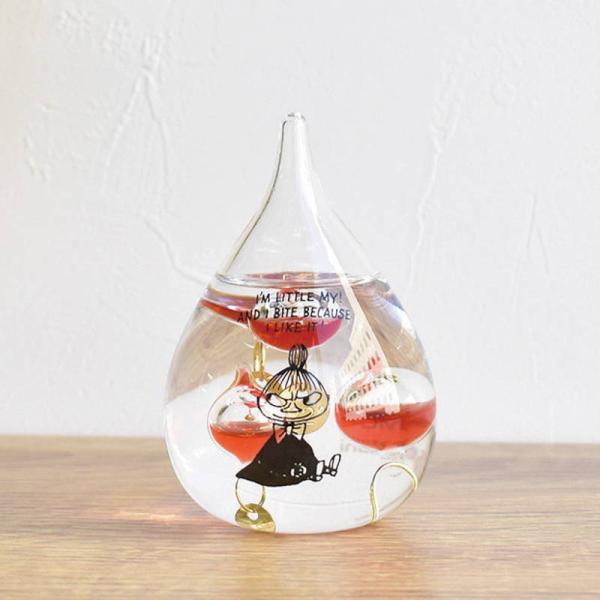 茶谷産業 ムーミン リトルミイ ガラスフロート温度計 しずく