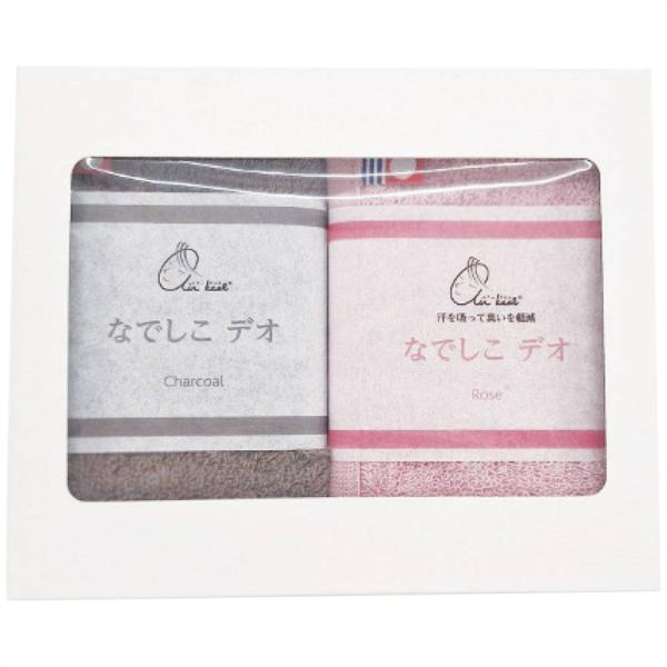 浅野撚糸 エアーかおる なでしこデオ ミニタオル2枚セット