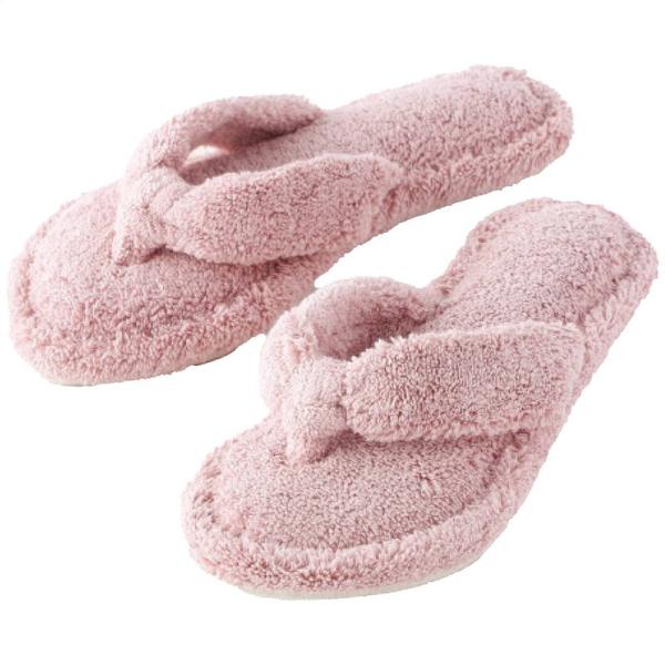 スリッパ 内野 タオルサンダルスリッパ ピンク Mサイズ 約23-25cm用