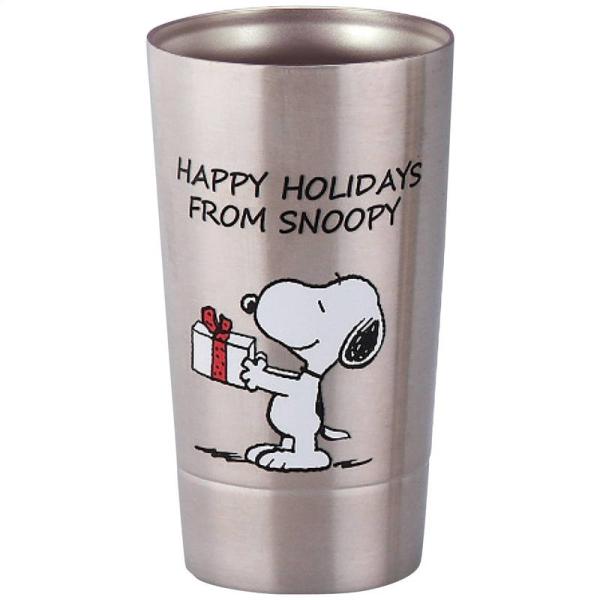 ステンレスタンブラー スヌーピー 山加商店 ピーナッツ 二重タンブラー350ml