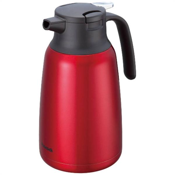 卓上保温ポット 1.5L 保温 保冷 魔法瓶構造 ピーコック魔法瓶 ステンレス卓上ポット レッド