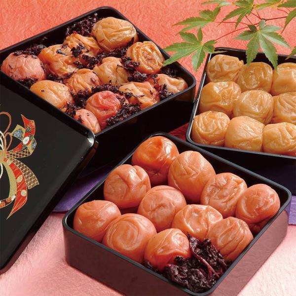 紀州南高梅 三段重 農家の梅 三種味比べ