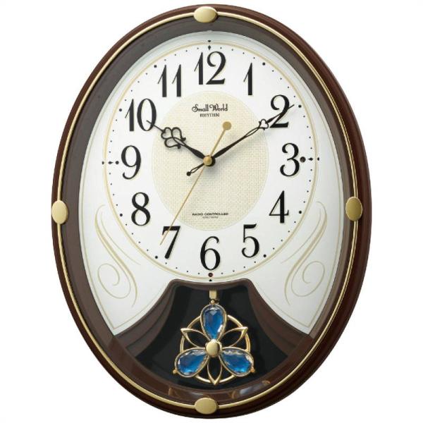 リズム 電波メロディ掛時計“スモールワールドリリィN”