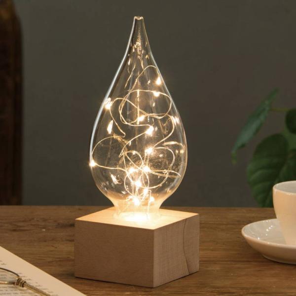 テーブルランプ 卓上ライト LEDライト しずく