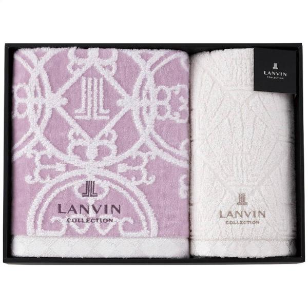 ランバン バス・フェイスタオルセット パープル