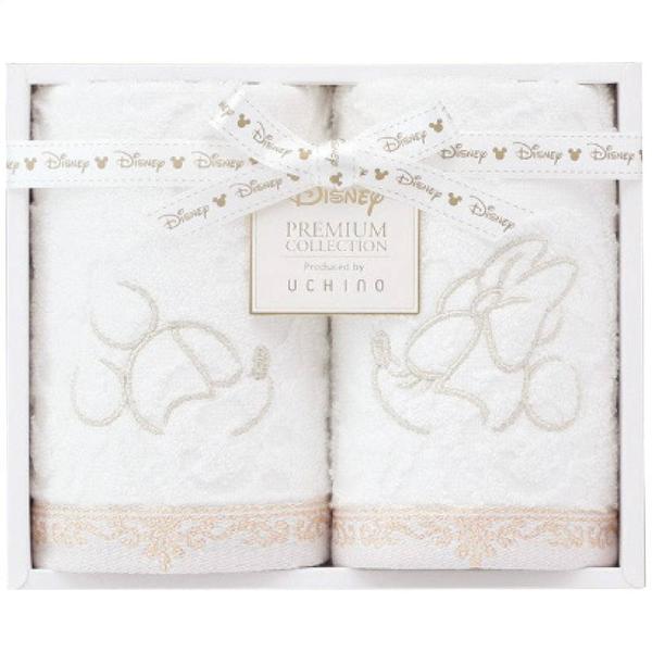 ディズニー プレミアム ウォッシュタオル2枚セット ホワイト