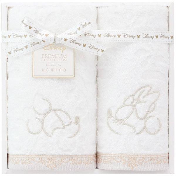 ディズニー プレミアム フェイス・ウォッシュタオルセット ホワイト