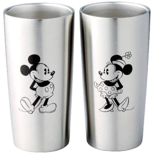 ディズニー ステンレス真空タンブラーセット440ml(ミッキー＆ミニー)