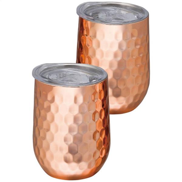 ククナ ステンレスタンブラー350ml2客セット(蓋付)