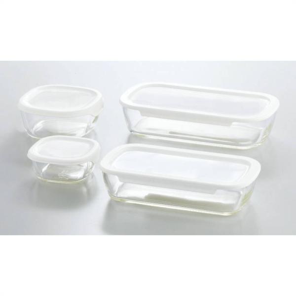 ハリオ 耐熱ガラス製保存容器4点セット
