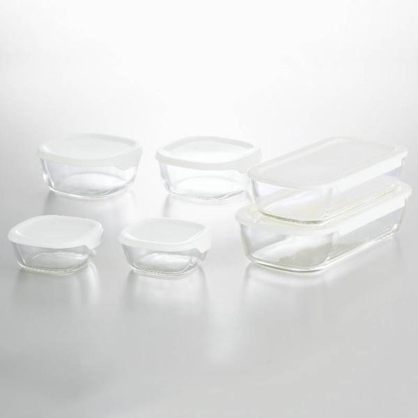 ハリオ 耐熱ガラス製保存容器6点セット